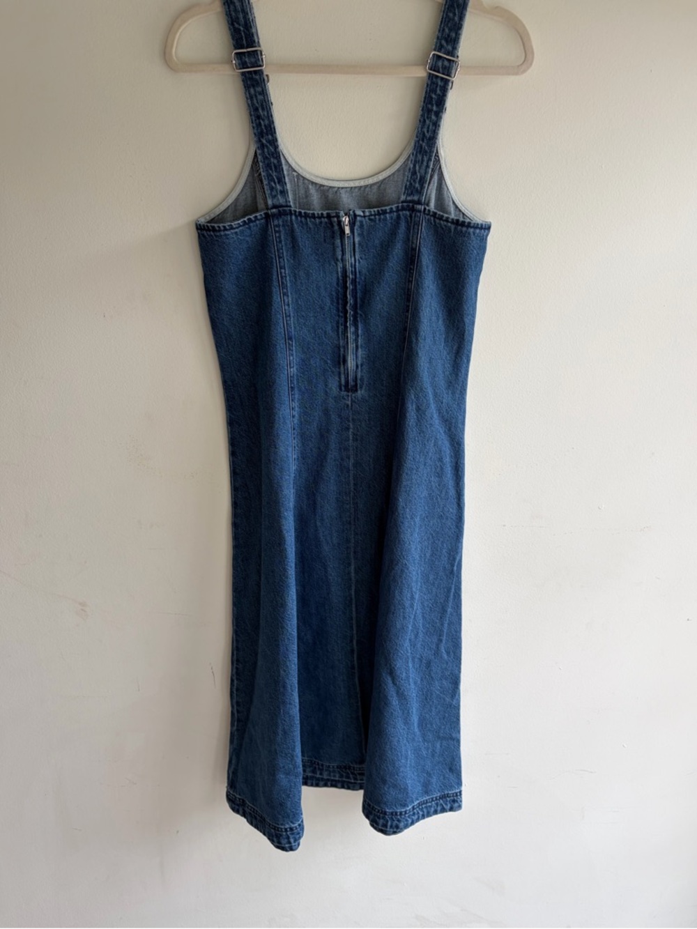 NWT! MADEWELL Denim Scoopneck Midi Dress Size Small - Picture 8 of 8